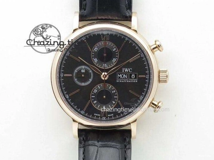 MIROTIME 0511 Casual Portuguese Chrono IW3716 Z+F 1:1 Best Edition White Dial on Blue Rubber Strap A 7016
